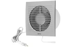 Badlüfter Standard EE100WPS - Ø 100mm Silber mit Zugschnur und Stecker