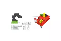 Brandschutzklappe rechteckig Handbetrieb - E-FD25 200x200 R