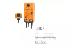 Brandschutzklappe rund kompakt 100 mm Servomotor 230V - E-FDC DD M230 D100