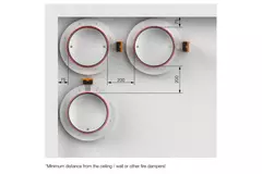 Brandschutzklappe rund kompakt 100 mm Servomotor 230V - E-FDC DD M230 D100