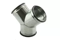 Wickelfalz Hosenstück 45° Ø 80mm - Ø 80mm