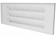 Außenwandgitter für Oberflächenmontage 300mm x 100mm WEISS