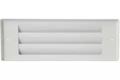 Außenwandgitter für Oberflächenmontage 300mm x 100mm WEISS