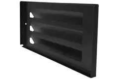 Außenwandgitter für Aufputzmontage 300mm x 100mm SCHWARZ