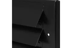 Außenwandgitter für Aufputzmontage 300mm x 100mm SCHWARZ