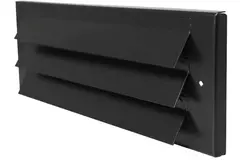 Außenwandgitter für Aufputzmontage 300mm x 100mm SCHWARZ