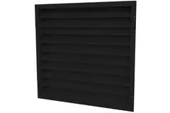 Außenwanddurchlässe 300x300 Stahl mit feststehenden Lamellen - RAL 9005