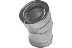 Konzentrischer Durchmesser 80 - 125 mm Biegung 30 gr I316L/I304 (D0,5/0,6) (inkl. Dichtungsgummi Innenrohr)