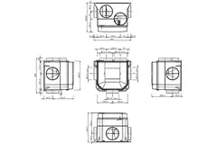 Itho Daalderop CVE-S ECO Package SE 325 m³/h + Feuchtigkeitssensor + RFT-N Auto control + 4 Ventile - Eurostecker