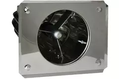 Windbetriebener Dachventilator mit Haube 150 mm Edelstahl inklusive Dachplatte - 325m3/h