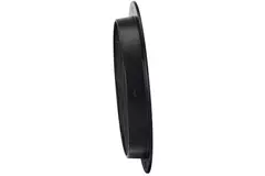 Aluminium Außenluft Mauer/Wand-gitter rund-Ø 100mm-schwarz
