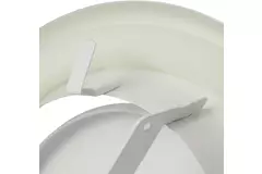 Tellerventil Metall Ø 200 mm RAL 9010 mit Klemmfedern (DVSC200)