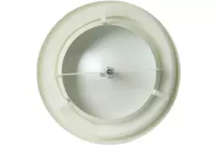 Zuluft Tellerventil Metall Ø 100 RAL 9010 mit Klemmfedern - DVSC-P100