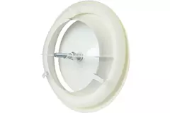 Zuluft Tellerventil Metall Ø 100 RAL 9010 mit Klemmfedern - DVSC-P100
