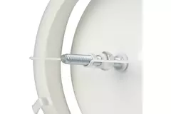 Zuluft Tellerventil Metall Ø 100 RAL 9010 mit Klemmfedern - DVSC-P100