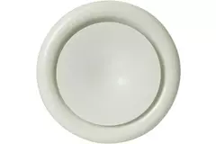 Zuluft Tellerventil Metall Ø 100 RAL 9010 mit Klemmfedern - DVSC-P100