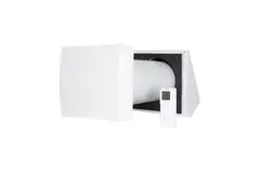 Dezentrale WRG-Lüftungsanlage HRU Wand Ø100 mit Fernbedienung - 25 m³/h - HRU-WALL-RC-100-25-PEG