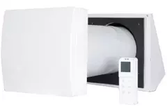 Dezentrale WRG-Lüftungsanlage HRU Wand Ø150 mit Fernbedienung - 60 m³/h - HRU-WALL-RC-150-60-PEG