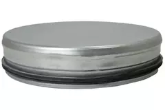 Wickelfalz Enddeckel Ø 150mm für Wickelrohr - Galvanisiert