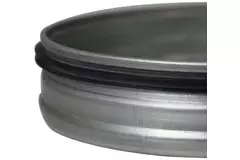 Wickelfalz Enddeckel Ø 150mm für Wickelrohr - Galvanisiert
