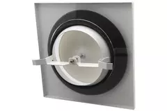 Belüftungsventil Zulauf Metall quadratisch Ø125 mm weiß mit Reibungsfedern - DVSQ-P125