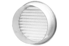 Metall-Rundlüftungsgitter inkl. Einbautülle Ø 180 mm Aluminium - DWRA180S