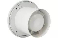 Badlüfter Ø 100 mm Mit Feuchtigkeitssensor und timer Weiß rund - EA100HT