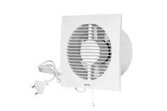 Badlüfter Ø 125mm weiß mit Zugschnur und Stecker - Standard EE125WP
