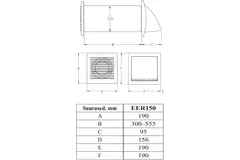 Europlast dezentrales WRG-Gerät 150 mm mit Schalter