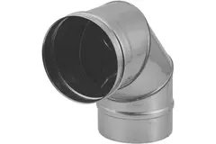 Ofenrohr Ø 550 mm Edelstahl einwandig gebogen 90°