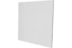 Badlüfter  Ø 100 mm - Front aus glänzend weißem Kunststoff