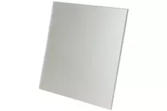 Badlüfter Ø 100 mm  mit Timer und Feuchtigkeitssensor - Glasfront satiniert silber