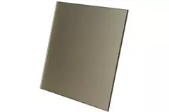 Badlüfter Ø 100 mm  mit Timer und Feuchtigkeitssensor - Glasfront satiniert gold