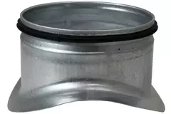 Wickelfalz Sattelstück Ø 150/160mm - 80mm (90°) - Galvanisiert