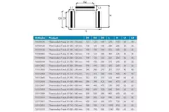 Thermoduct T-Stück isoliert durchmesser 250 mm - 125 mm