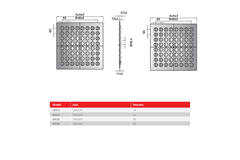 Multidüsen-Deckenauslass 596x596 mm - MN16 RAL9016