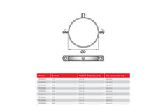 Thermoduct 9mm Halterung 315mm - PCTD315
