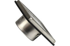 Edelstahl-Frontgitter 100mm mit beweglichen Lamellen für hohen Auslass - EL-SS-OP100 SS