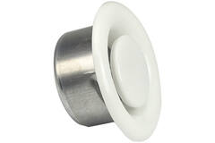 Lüftungsauslassventil 100 mm Metall - E-DVS100 RAL9010