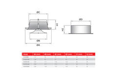 Belüftungsventil 100 mm Metall - S-DVS100 RAL9010
