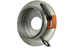 Blendenklappe 100 mm - Sendzimir verzinkter Stahl - IRIS100