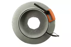 Blendenklappe 100 mm - Sendzimir verzinkter Stahl - IRIS100
