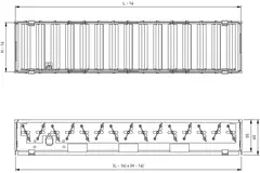 Mengenregulierung für Lüftungsgitter - 1400x150Mengenregulierung für Lüftungsgitter - 525x75
