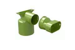 Ubbink Air Excellent 35SC Ventiladapter 125 1x90°