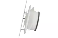 Imaginair RLV  Ø 125 mm Ventil quadratisch Montagefedern und Montagering - Weiß