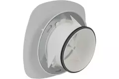 Imaginair RLV  Ø 125 mm Ventil quadratisch Montagefedern und Montagering - Weiß