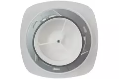 Imaginair RLV  Ø 125 mm Ventil quadratisch Montagefedern und Montagering - Weiß