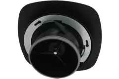 Imaginair RLV  Ø 125 mm Ventil quadratisch Montagefedern und Montagering - Schwarz