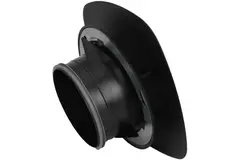 Imaginair RLV  Ø 125 mm Ventil quadratisch Montagefedern und Montagering - Schwarz