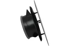 Imaginair RLV  Ø 125 mm Ventil quadratisch Montagefedern und Montagering - Schwarz